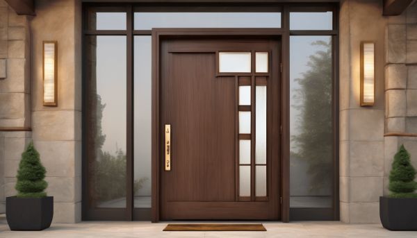 Optez pour une porte d’entrée bois vitrée sur mesure